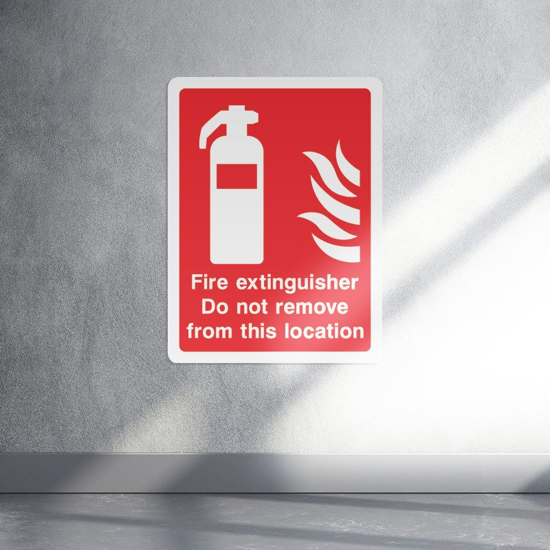 Fire safety sign